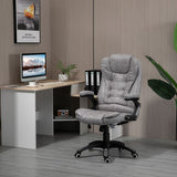 Vinsetto Ergonomic Office Chair Comfortable Desk Chair with Armrests Adjustable Height Reclining and Tilt Function Grey