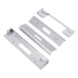 EASI - T REBATE SET (DEADLOCK) BS LEVER LOCK 13MM - SATIN STAINLESS STEEL - EACH