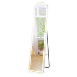 Arch Full Length Mirror with LED Lights and 3 Color Lighting-White