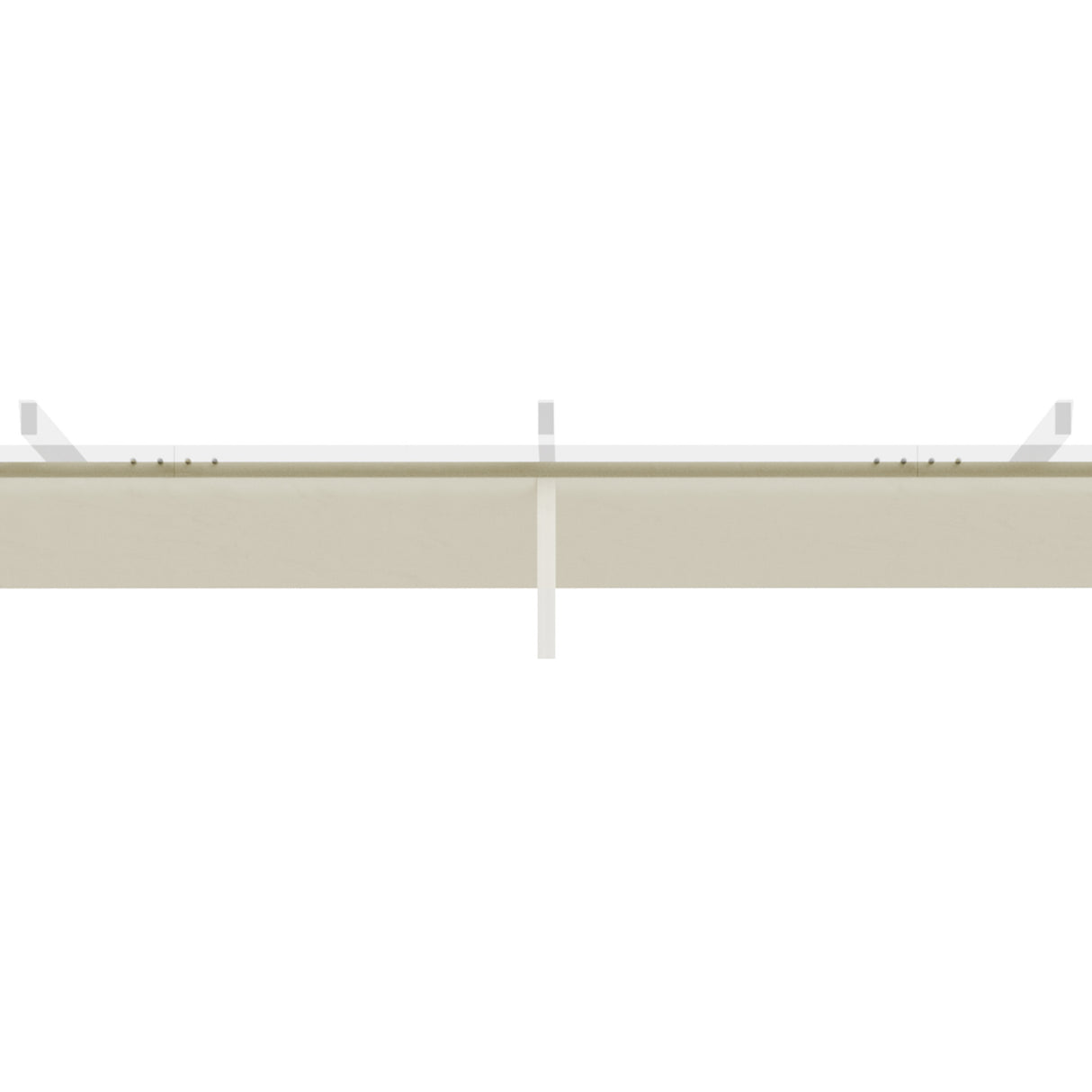 Outsunny Retractable Pergola Cover, 3.5 x 2.6 m Replacement Canopy Fabric for 4 x 3 m Frame, Roof Top Only, Cream White