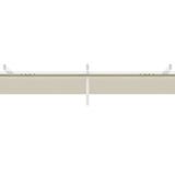 Outsunny Retractable Pergola Cover, 3.5 x 2.6 m Replacement Canopy Fabric for 4 x 3 m Frame, Roof Top Only, Cream White