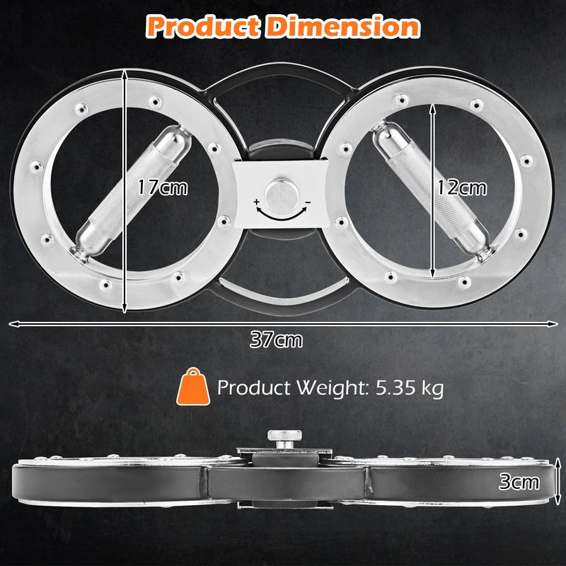 12 LBS Burn Machine Arm Workout Equipment with Adjustable Resistance