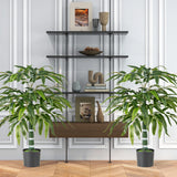 100 CM Artificial Bamboo Tree Set of 2 with Plastic Nursery Pot and Adjustable Branches