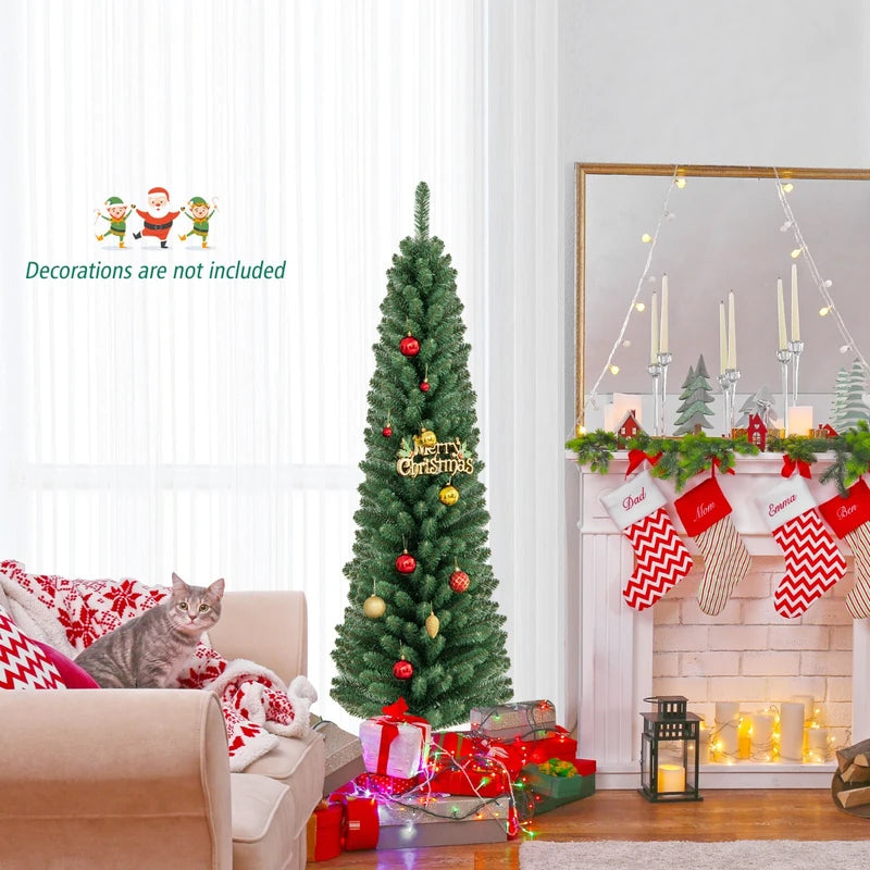Artificial Christmas Tree with Quick Shape Technology and  Lush Branch Tips-5FT