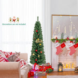 Artificial Christmas Tree with Quick Shape Technology and  Lush Branch Tips-5FT