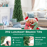 Artificial Christmas Tree with Quick Shape Technology and  Lush Branch Tips-6FT