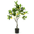 Artificial Lemon Tree 2.6/4/5.2 Feet Tall Fake Lemon Plant wuth Lemon Fruits-2.6 ft