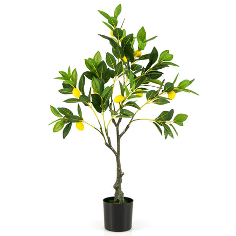 Artificial Lemon Tree 2.6/4/5.2 Feet Tall Fake Lemon Plant wuth Lemon Fruits-2.6 ft