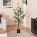 130cm Tall Artificial Olive Tree with Realistic Fruits-2 Pack