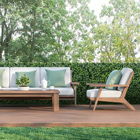 Artificial Boxwood Privacy Fence with Realistic PE Leave for Living Room and Patio
