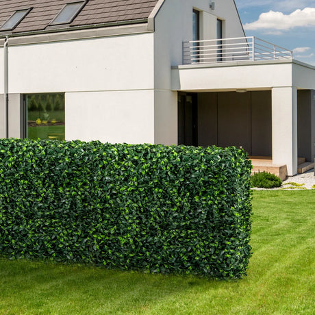 Artificial Boxwood Privacy Fence with Realistic PE Leave for Living Room and Patio