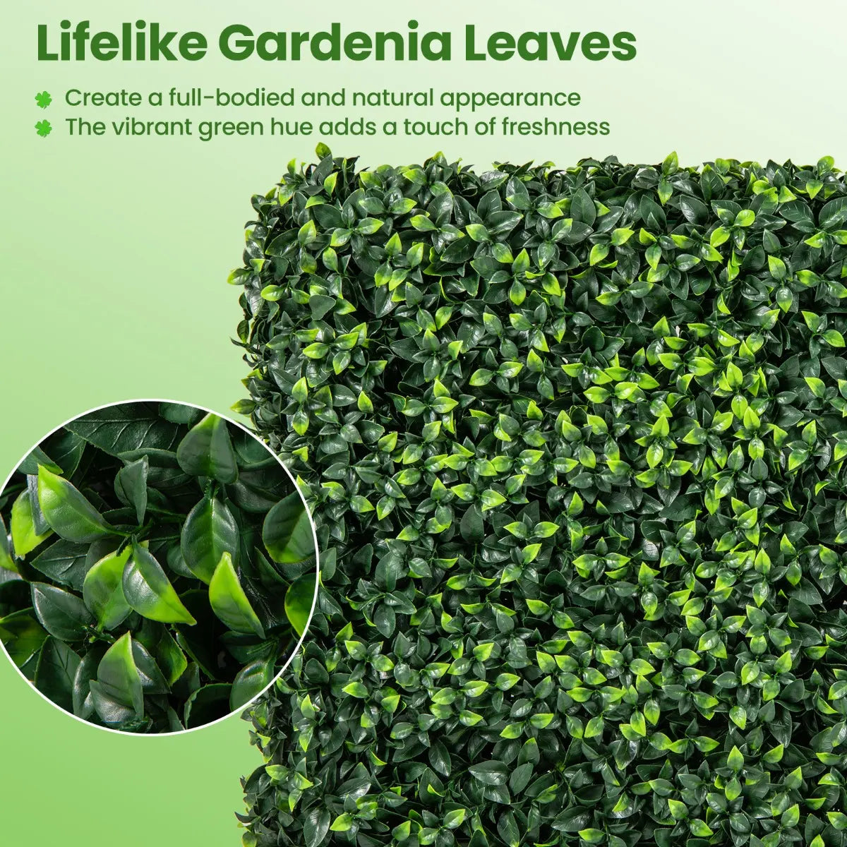 Artificial Boxwood Privacy Fence with Realistic PE Leave for Living Room and Patio