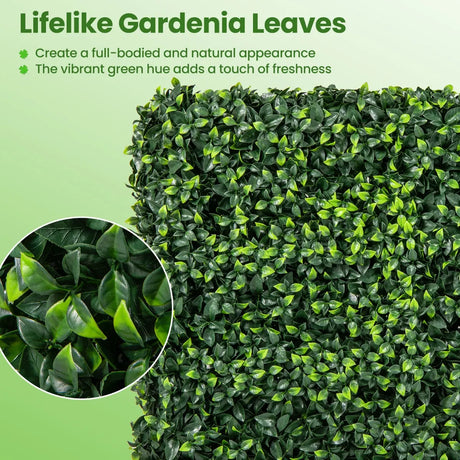 Artificial Boxwood Privacy Fence with Realistic PE Leave for Living Room and Patio