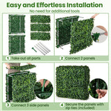 Artificial Boxwood Privacy Fence with Realistic PE Leave for Living Room and Patio