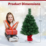 Artificial Xmas Tree with 71 Branch Tips and 35 Warm White LED Lights