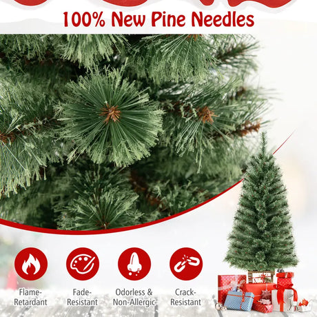 120CM Artificial Xmas Tree with 116 Branch Tips and 100 LED Lights