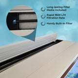 Aquarium Fish Tank Cabinet with Complete Starter Kit - White Tank & Gravel