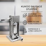 Kukoo 3 Litre Sausage Stuffer