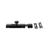 Atlantic Solid Brass Surface Door Bolt 4" - Matt Black - Each