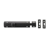 Atlantic Solid Brass Surface Door Bolt 6" - Matt Black - Each