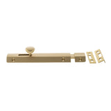 Atlantic Solid Brass Surface Door Bolt 6" - Satin Brass - Each