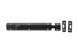 Atlantic Solid Brass Surface Door Bolt 8" - Matt Black - Each