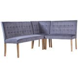 Ashbury Corner Bench Set in Graphite (ASH901)