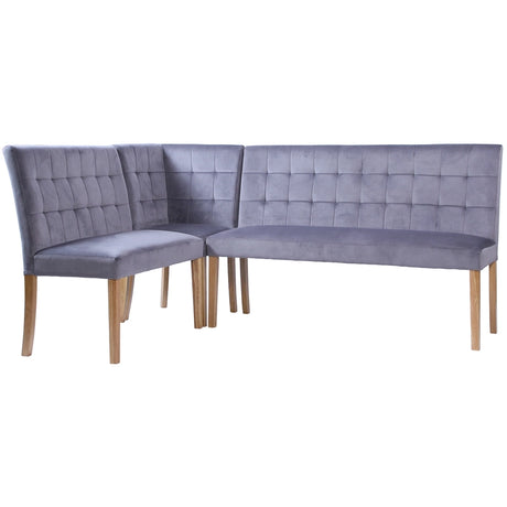 Ashbury Corner Bench Set in Graphite (ASH901)