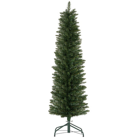 HOMCOM 5ft Artificial Bare Pencil Christmas Tree - Green