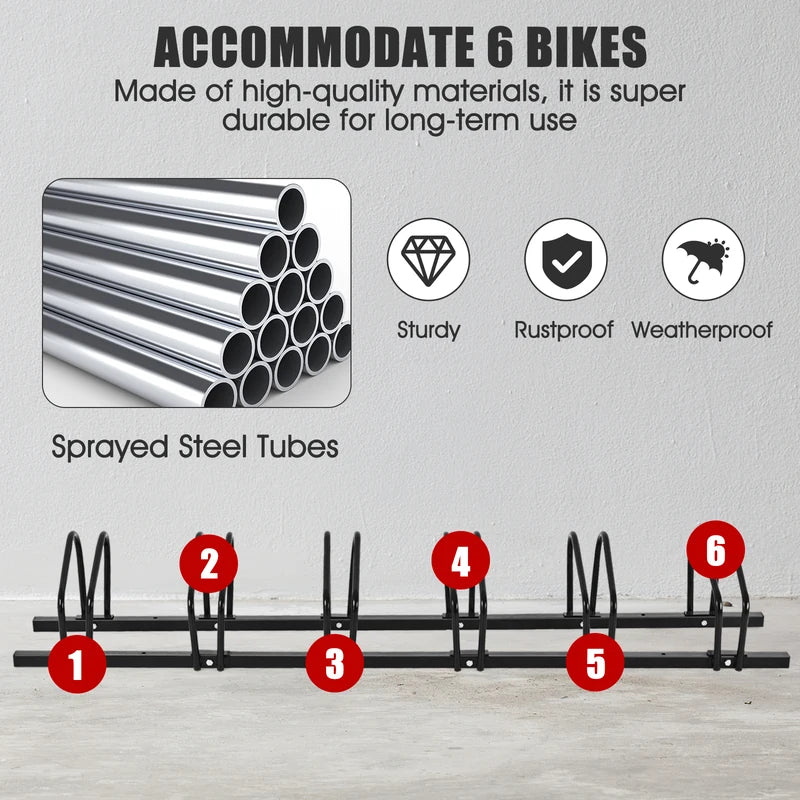 6 Bicycle Storage Rack for Children Bike