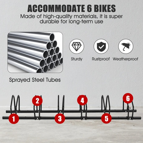 6 Bicycle Storage Rack for Children Bike
