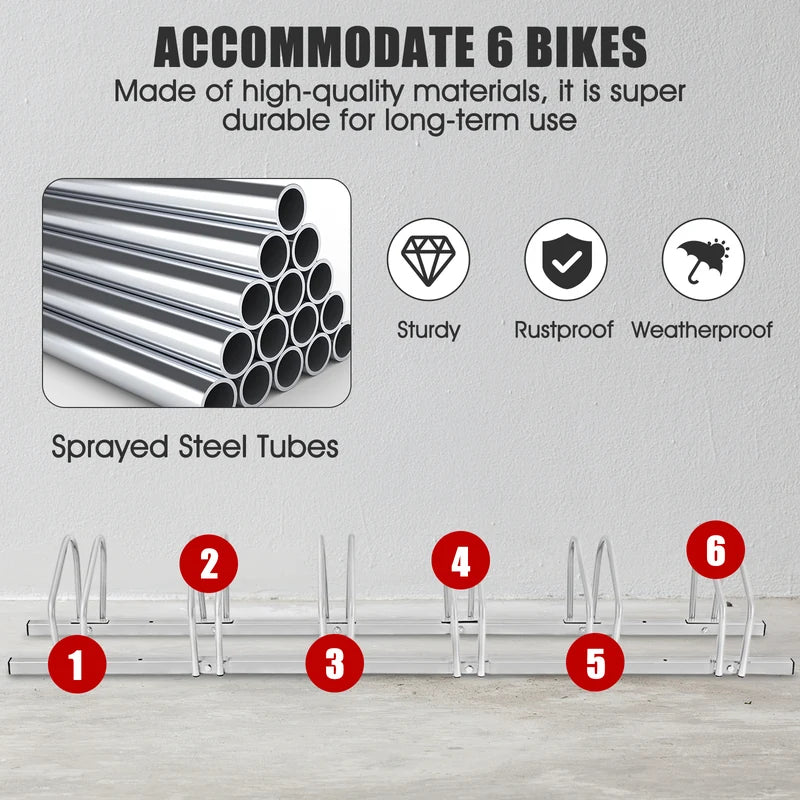 6 Bicycle Storage Rack for Children Bike
