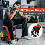 Rolling Mechanic Stool with Removable Padded Seat and Drawers
