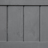 Outsunny Fir Wood Raised Rectangular 8 Compartment Plant Stand Dark Grey