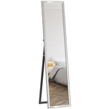 HOMCOM Glitter Frame Full-Length Mirror - Silver