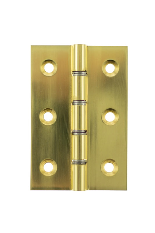 Atlantic Washered Hinges 3" x 2" x 2.2mm without Screws - Polished Brass - Pair