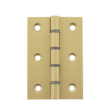 Atlantic Washered Hinges 3" x 2" x 2.2mm - Satin Brass - Pair
