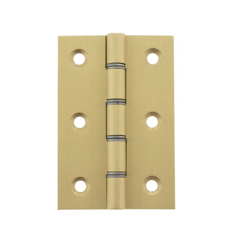 Atlantic Washered Hinges 3" x 2" x 2.2mm - Satin Brass - Pair