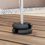 Outsunny Pop up Canopy Tent Weights Set of 4 PCs, Leg Weights for Marquee Party Tent Outdoor Canopy, Total 8.8KG