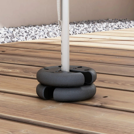 Outsunny Pop up Canopy Tent Weights Set of 4 PCs, Leg Weights for Marquee Party Tent Outdoor Canopy, Total 8.8KG