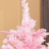 HOMCOM 6FT Artificial Christmas Tree Holiday Xmas Holiday Tree Decoration with Automatic Open for Home Party, Pink