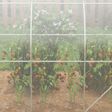 Outsunny Polytunnel Greenhouse Walk-in Grow House with PE Cover, Door and Galvanised Steel Frame, 3 x 2 x 2m, Clear