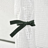 Outsunny Walk In Tomato Greenhouse Garden Outdoor Mini Greenhouse Flower Planter Steel Frame with Zipped Door & Window, PE Cover, 180 x 100 x 168CM,  White