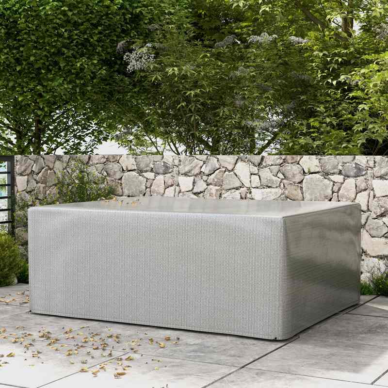 Outsunny 235 x 190 x 90 cm Large Patio Set Covers, Outdoor Garden Furniture Protection Cover Protector Waterproof Anti-UV Grey