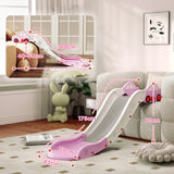 AIYAPLAY Kids Slide for Bed, Sofa, with Extended Length, Easy to assemble and Store, Pink
