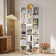 HOMCOM 21-Compartment Bookshelf - White