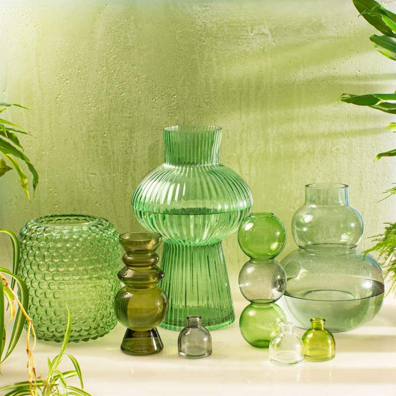 Selina Glass Vase Green