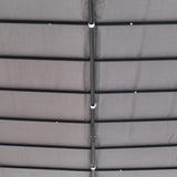 Outsunny 3x3m Freestanding Metal Wall Awning Canopy Grey