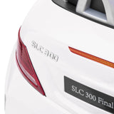 HOMCOM Benz SLC 300  Licensed 12V Kids Electric Ride On, with Music, Remote Control, LED Headlights, Horn, White
