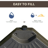 Outsunny Set of 4 Fillable Parasol Weights - 100kg